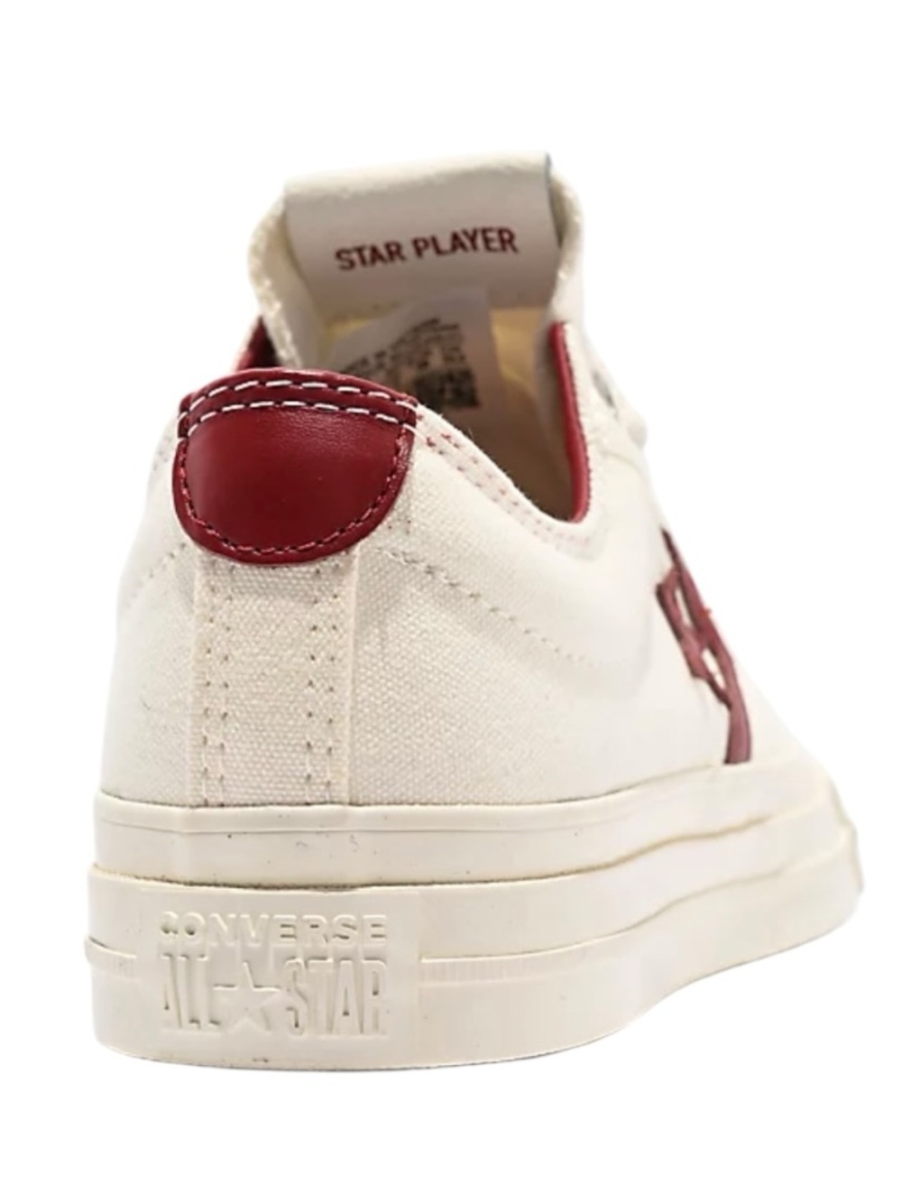 Converse Star Player 76 Egret & Park Red Shoes Size Men’s 8.5/ 10 Women’s NWT - Picture 6 of 15